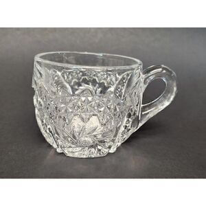 Vintage Fenton Punch cup coin dot Clear Glass Set Of 7 Rare No Chips Or …